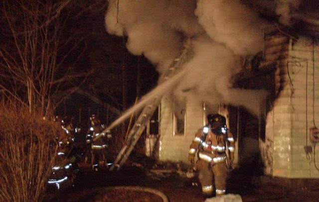 Maxson Street March 2007. Homeowner burned and flown to burn unit.